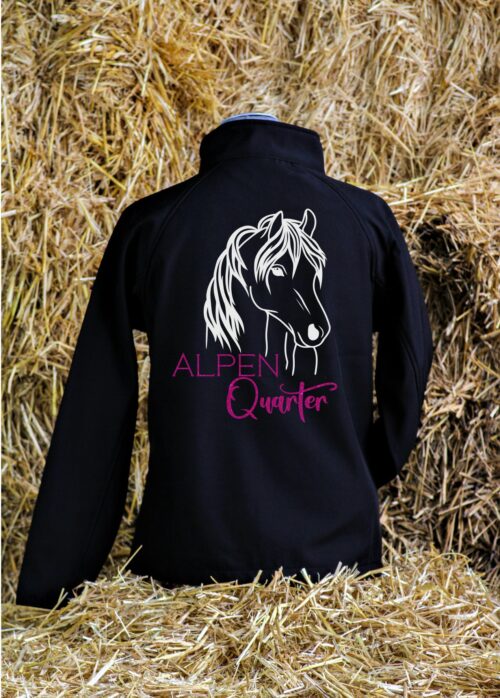 Softshell Jacke GLITZER <br>"Alpen Quarter"<br>PERSONALISIERBAR