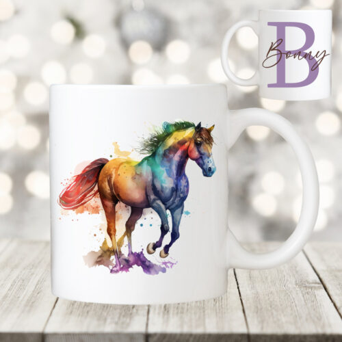 PFERDETASSE <br>"HORSE 10 + WUNSCHNAME" <br> PERSONALISIERT
