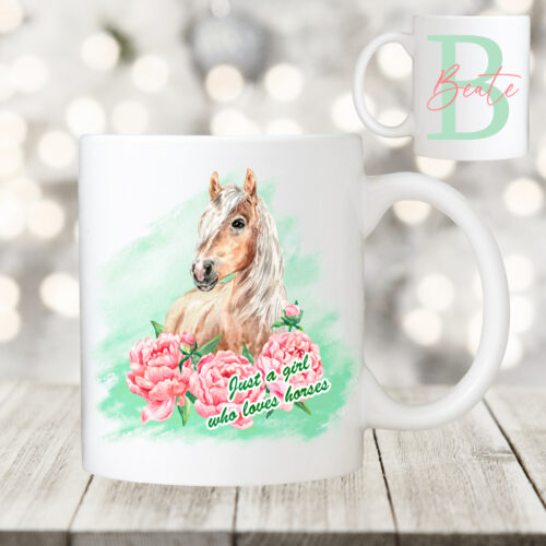 PFERDETASSE <br>"HAFLINGER + WUNSCHNAME" <br> PERSONALISIERT