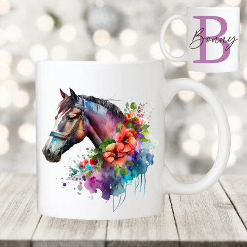 PFERDETASSE<br> "HORSE 4 + WUNSCHNAME" <br> PERSONALISIERT