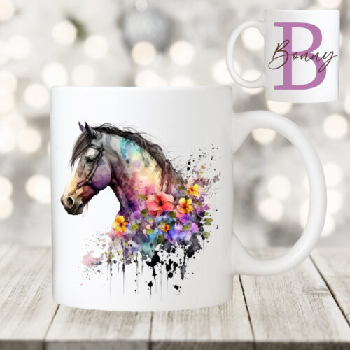 PFERDETASSE<br> "HORSE 7 + WUNSCHNAME" <br> PERSONALISIERT