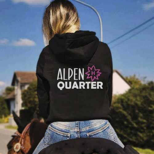 KAPUZENJACKE - GLITZER <BR> "ALPEN QUARTER"<br> PERSONALISIERBAR