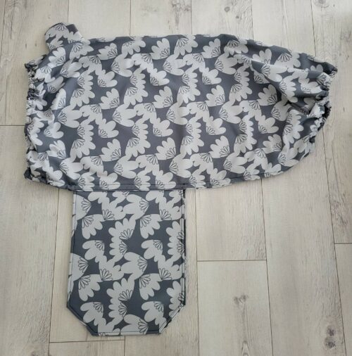 SATTELSCHONER "WESTERN" <br> "BIG FLOWER GREY"