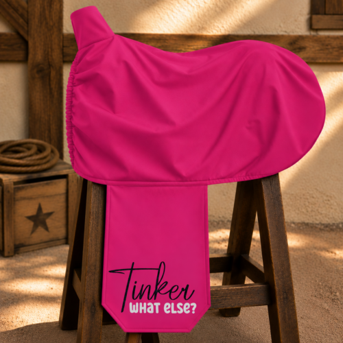 GLITZER<br>SATTELSCHONER WESTERN <br>"WUNSCHRASSE - WHAT ELSE?"  <br>PERSONALISIERT