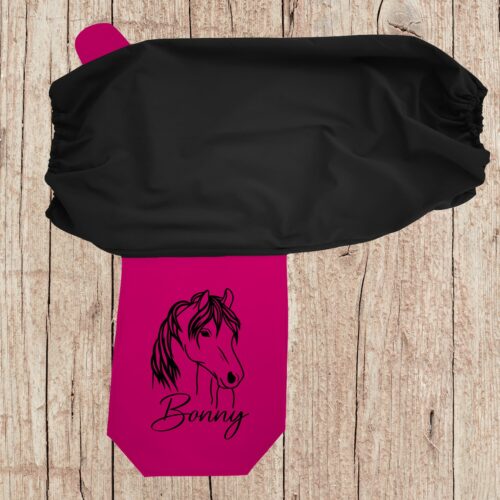 SATTELSCHONER "WESTERN" <br>HORSEHEAD<br>PERSONALISIERT