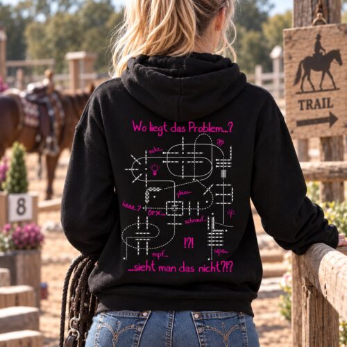 KAPUZENJACKE <BR> „TRAIL PATTERN - WO LIEGT DAS PROBLEM?" <br> PERSONALISIERBAR