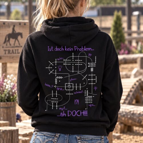KAPUZENJACKE <BR> „TRAIL PATTERN - IST DOCH KEIN PROBLEM..." <br> PERSONALISIERBAR