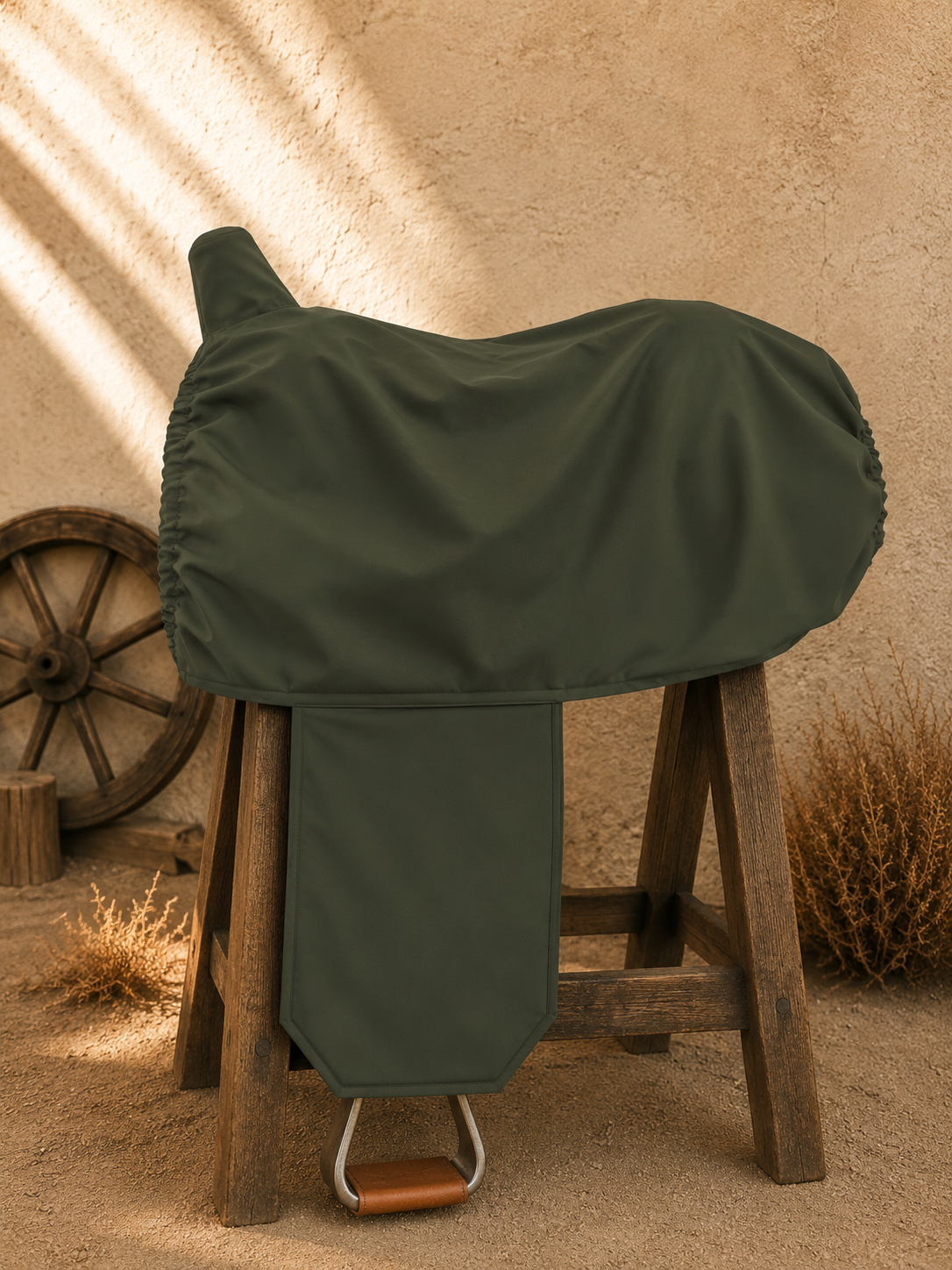 SATTELSCHONER "WESTERN" <br>OLIV