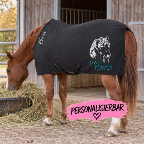 ABSCHWITZDECKE GLITZER<BR> „HAFI POWER" <br> PERSONALISIERBAR