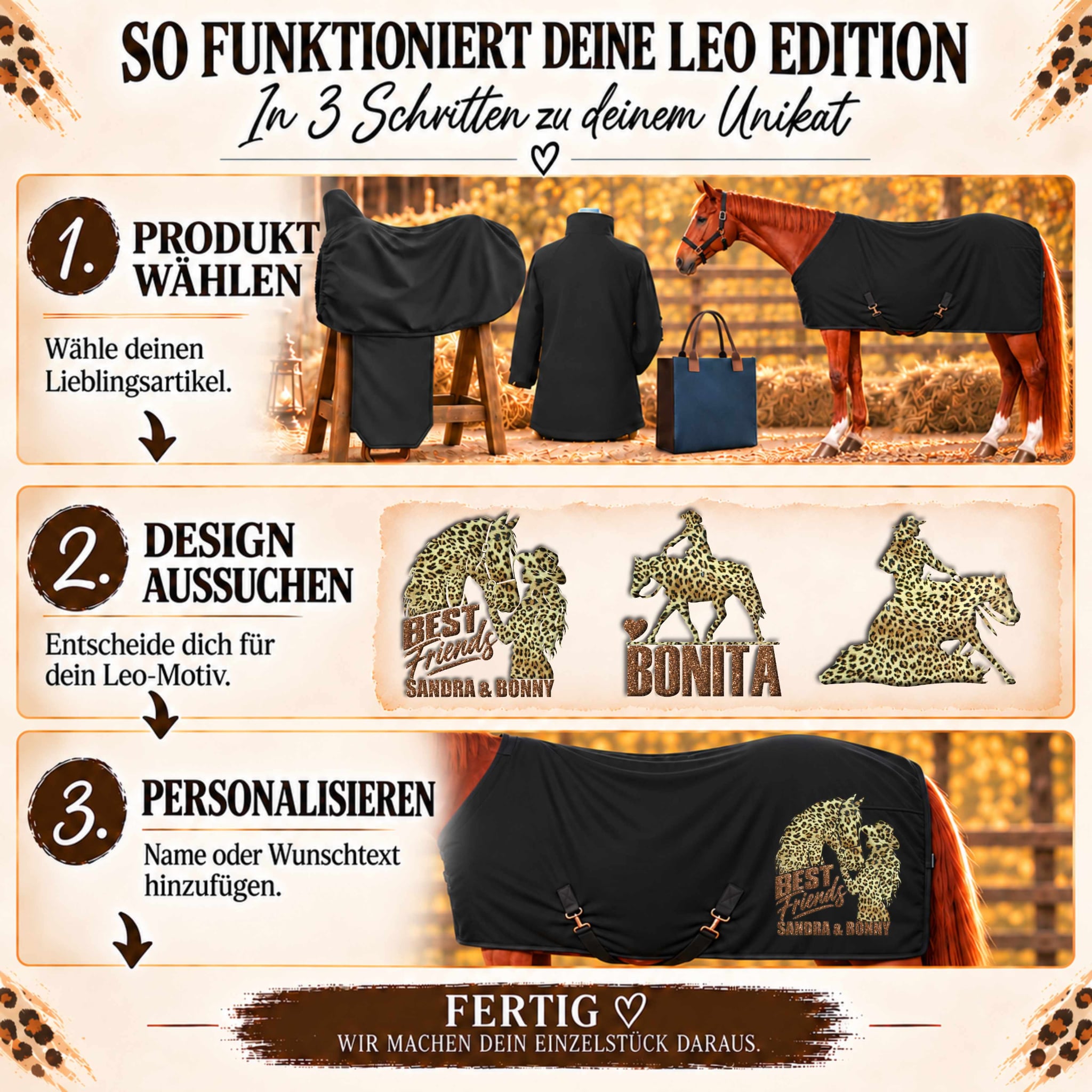 ABSCHWITZDECKE LEO<BR> „WUNSCHDESIGN"<br> PERSONALISIERBAR