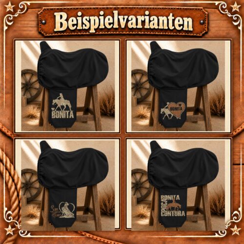 SATTELSCHONER "LEO" <br>„WUNSCHDESIGN"<br> PERSONALISIERBAR