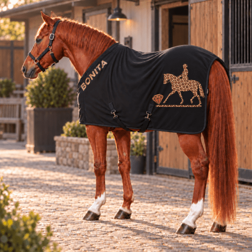 ABSCHWITZDECKE LEO<BR> „DRESSAGE" <br> PERSONALISIERBAR