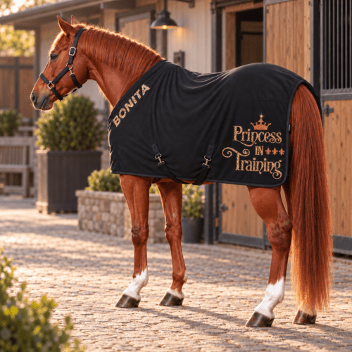 ABSCHWITZDECKE LEO<BR> „PRINCESS IN TRAINING" <br> PERSONALISIERBAR