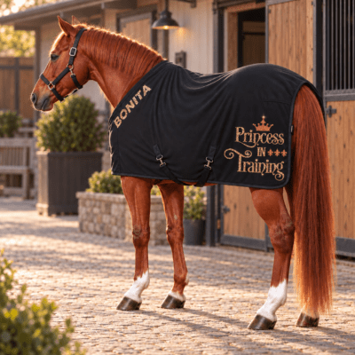 ABSCHWITZDECKE LEO<BR> „PRINCESS IN TRAINING" <br> PERSONALISIERBAR