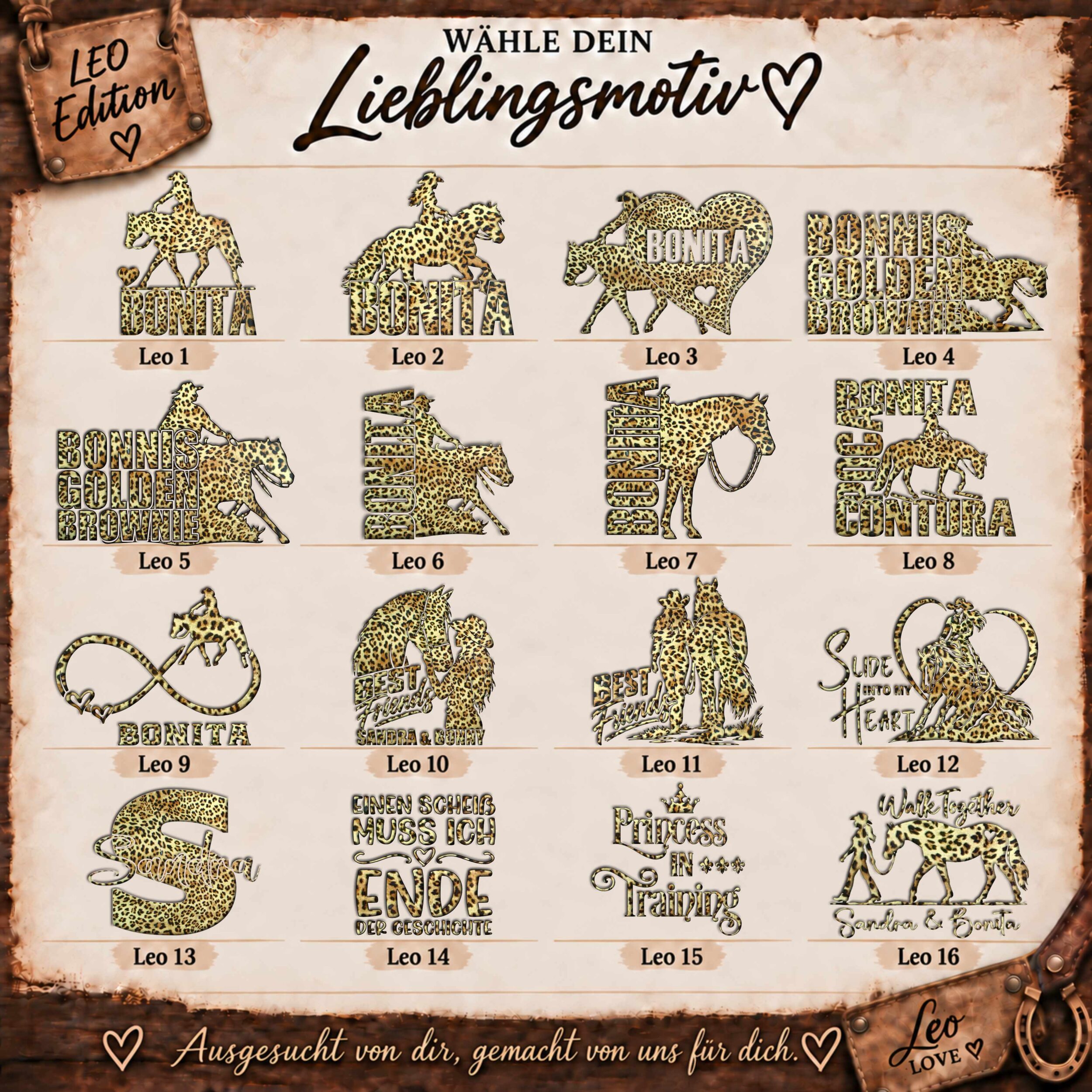 ABSCHWITZDECKE LEO<BR> „WUNSCHDESIGN"<br> PERSONALISIERBAR
