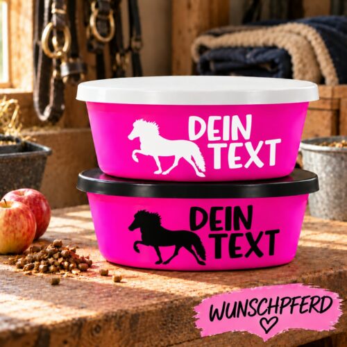 FUTTERSCHÜSSEL INKL. DECKEL <br> "ISI + TEXT" <br>PERSONALISIERT