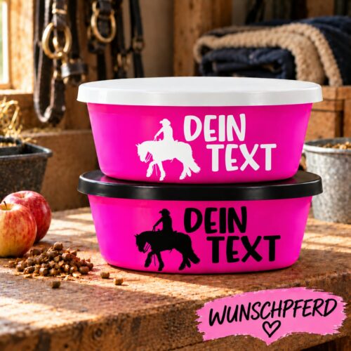 FUTTERSCHÜSSEL INKL. DECKEL <br> "TINKER + TEXT" <br>PERSONALISIERT