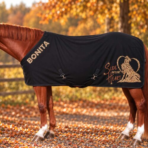 ASCHWITZDECKE LEO<BR> „SLIDE INTO MY HEART" <br> PERSONALISIERBAR