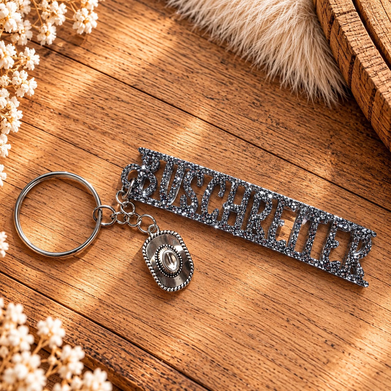 ANHÄNGER GLITZER <br> "BUSCHREITER"