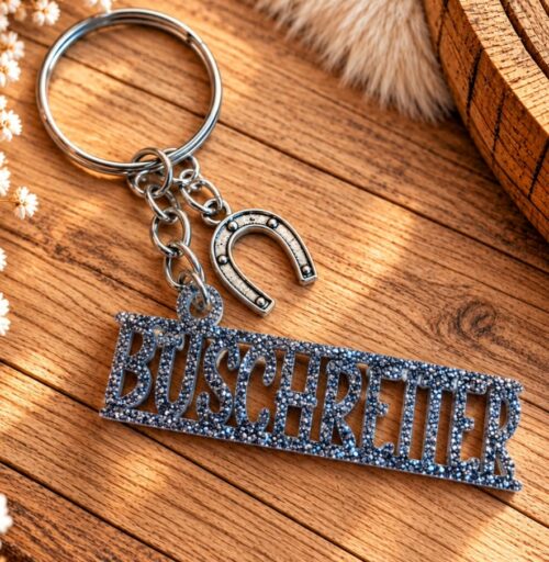 ANHÄNGER GLITZER <br> "BUSCHREITER"