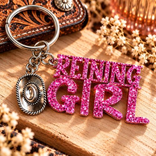 ANHÄNGER GLITZER <br> "REINING GIRL"