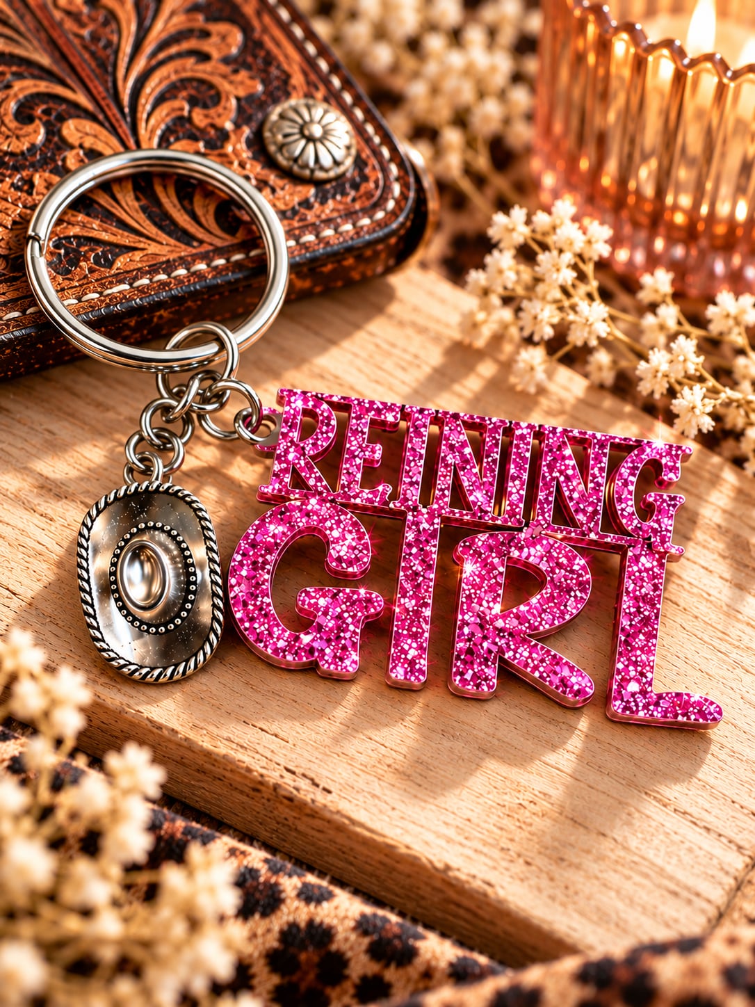 ANHÄNGER GLITZER <br> "REINING GIRL"
