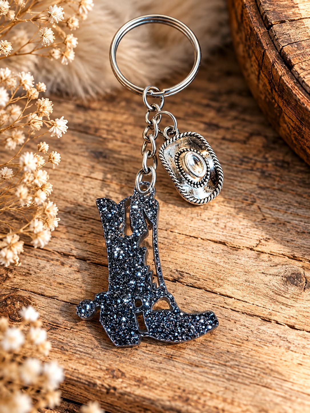 ANHÄNGER GLITZER <br> "WESTERNSTIEFEL"