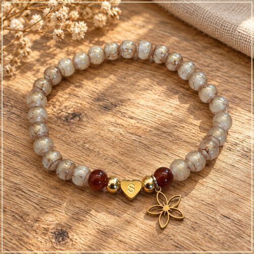 ARMBAND "GOLDEN BLOOM" <br> PERSONALISIERBAR