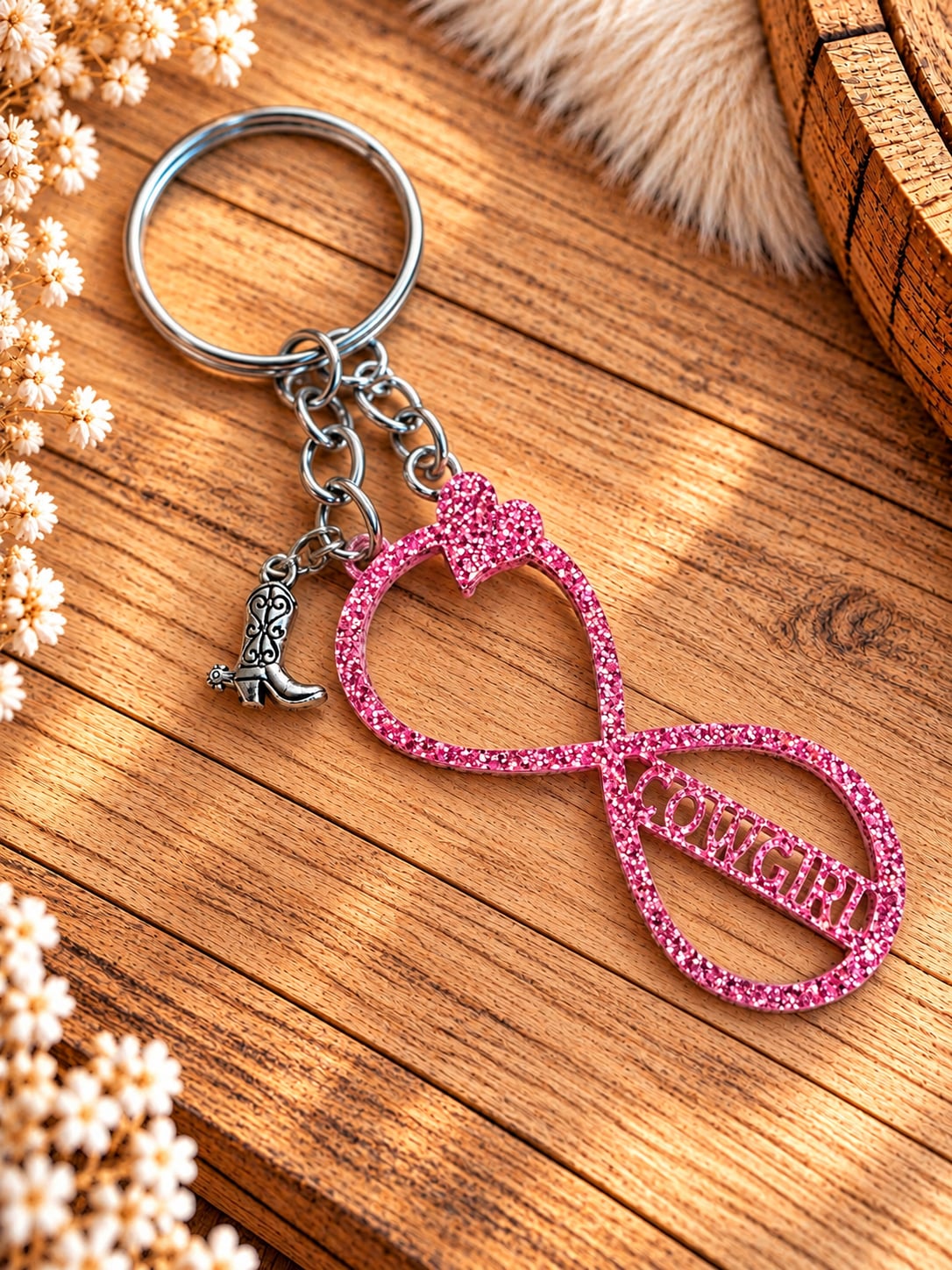ANHÄNGER GLITZER <br> "INFINITY"