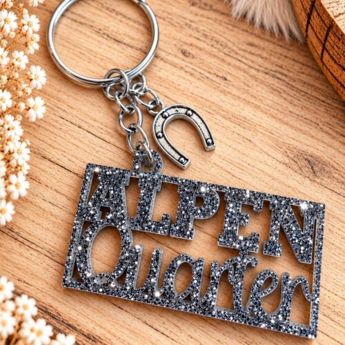 ANHÄNGER GLITZER <br> "ALPENQUARTER"