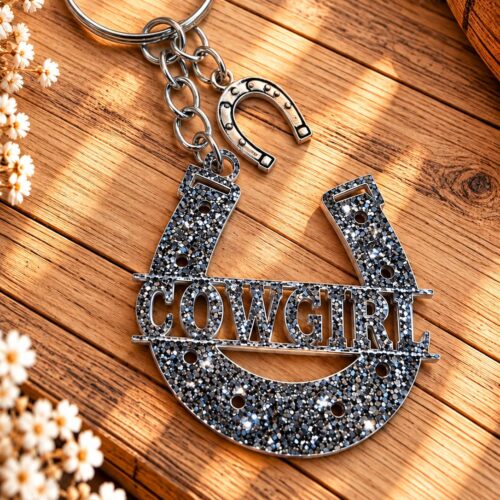 ANHÄNGER GLITZER <br> "COWGIRL"